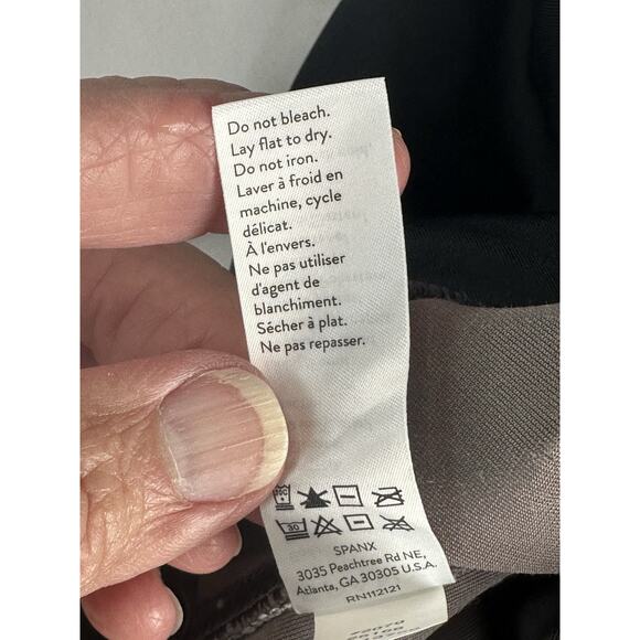 Spanx Women's M Velvet Leggings Silver Chrome Grey High Waist Slimming Shaping - Picture 10 of 10